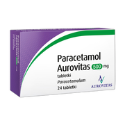 Paracetamol Aurovitas, 500 mg, tabletki, 24 szt.