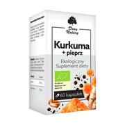 Kurkuma + pieprz Ekologiczny suplement diety, kapsułki, 60 szt.        