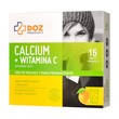 DOZ PRODUCT Calcium + witamina C, tabletki musujące o smaku pomarańczowym, 16 szt.