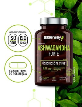 Essensey Ashwagandha Forte, kapsułki, 90 szt.