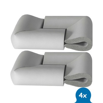 Sipo, piankowe zabezpieczenia narożników szklanych mebli, 4 szt.