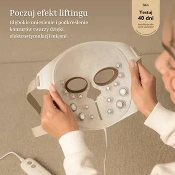 Silk'n, maska LED na twarz z funkcją EMS, 1 szt.