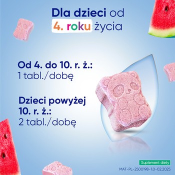 Magne-B6 Kids, tabletki do żucia, smak arbuzowy, 30 szt.