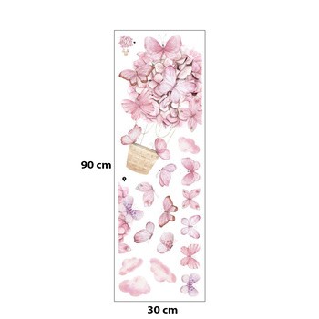 Sipo, Naklejki na ścianę dla dzieci, Motyle, 1 szt.