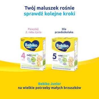Bebiko Junior 3 NUTRIflor Expert, odżywcza formuła na bazie mleka, powyżej 1. roku życia, proszek, 350 g