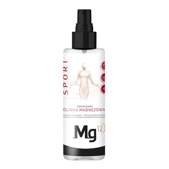 Mg12 Sport, dwufazowa oliwka magnezowa, 200 ml