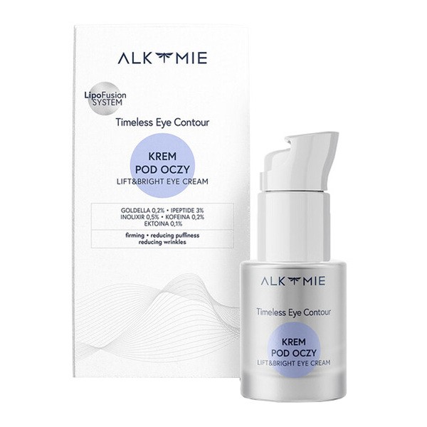 Alkmie Alkmie Timeless Eye Contour, krem pod oczy z luteiną, 15 ml — Składniki i ocena