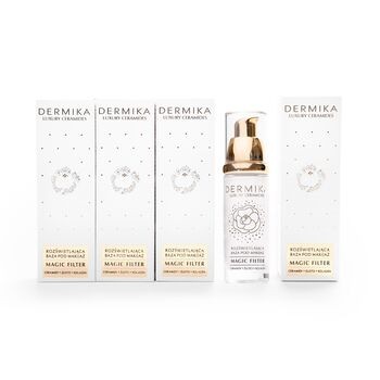 Dermika Luxury Ceramides, rozświetlająca baza pod makijaż, 30 ml