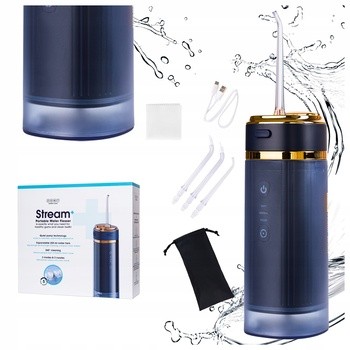 Zent Stream+, bezprzewodowy irygator do zębów, granatowy, 1 szt.