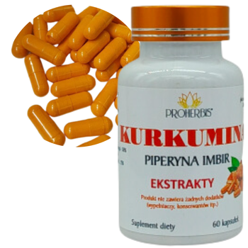 Proherbis Kurkuma Piperyna Imbir, kapsułki, 60 szt.