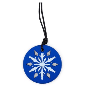 Jellystone Designs, gryzak terapeutyczny Granatowy Płatek Śniegu, 1 szt.