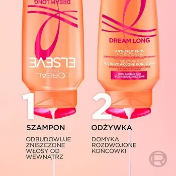L'Oreal Paris Elseve Dream Long, szampon odbudowujący do włosów długich i zniszczonych, 400 ml