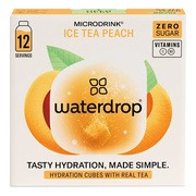 Waterdrop, Microdrink Ice Tea Peach, kostki musujące do przygotowania napoju, 2,1 g x 12 szt. https://azcdn.doz.pl/image/d/product/5884b5cc-scale-180x180.png