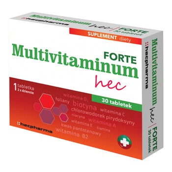 Multivitaminum hec Forte, tabletki, 30 szt.