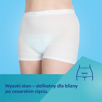 Canpol Babies, majtki dla kobiet w zaawansowanej ciąży i po porodzie, rozmiar L/XL, kolor biały, 2 szt.