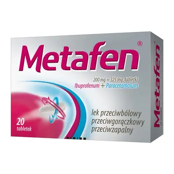 Metafen Ibuprofen 200mg + Paracetamol 325mg 20 tabletek [POLPHARMA]