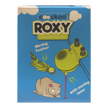 Coockoo Roxy Laser Toy, elektroniczna zabawka laserowa dla kota, limonkowy, 1 szt.