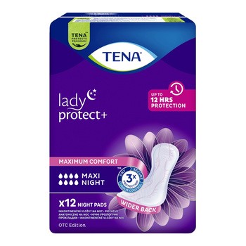 TENA Lady Maxi, night, wkładki, 12 szt.