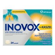 Inovox na kaszel smak miodowo-cytrynowy, 10 mg, pastylki twarde, 24 szt. https://azcdn.doz.pl/image/d/product/ee4348bd-scale-180x180.png