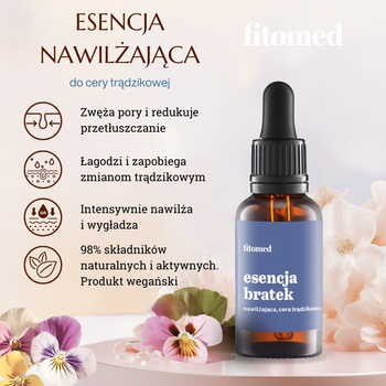 Fitomed, esencja nawilżająca do cery trądzikowej, Bratek, 30 g