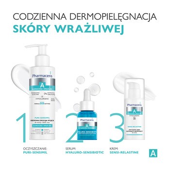 Pharmaceris A Puri-Sensimil, kremowa emulsja myjąca do twarzy i okolic oczu, 190 ml