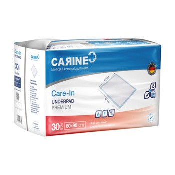 Carine Care In Underpad Premium, podkłady higieniczne, 60 cm x 90 cm, 1400 ml, 30 szt.