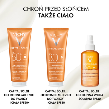 Vichy Capital Soleil, krem aksamitny do twarzy SPF 50+, 50 ml