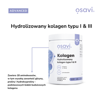 Osavi Kolagen Typu I i III, proszek, 300 g