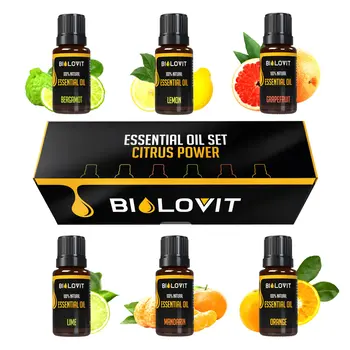 Bilovit, zestaw olejków eterycznych Moc Cytrusów, 6 x 10 ml