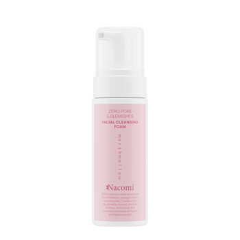Nacomi Zero pore & blemishes, pianka oczyszczająca do twarzy Marshmallow, pianka, 150 ml