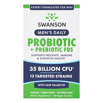 Swason Men's Daily Probiotic+Prebiotic FOS, kapsułki, 60 szt.