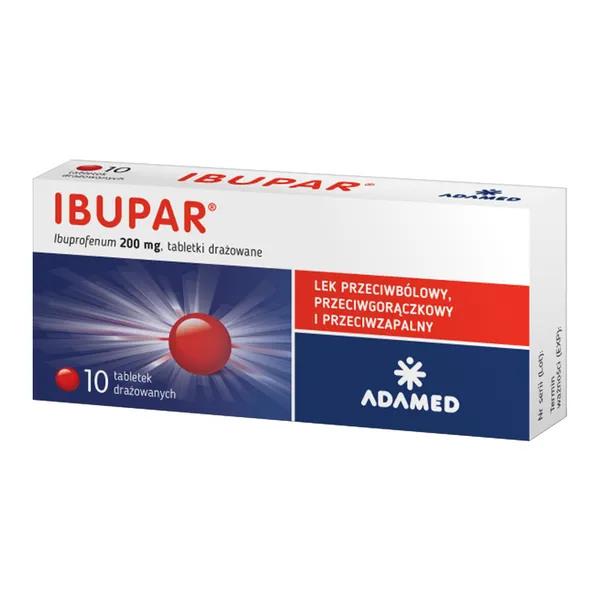 Ibuprofen 200 mg 10 tabletek [Ibupar]