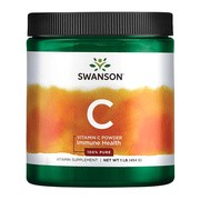 Swanson Witamina C - 100% czystości, proszek, 454 g