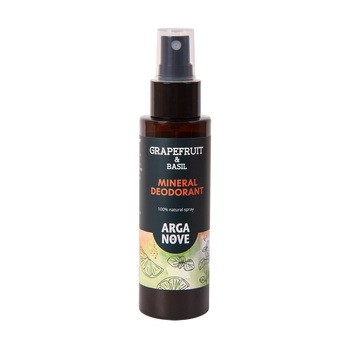 Arganove, dezodorant mineralny, grejpfrut i bazylia, spray, 100 ml