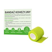 Paso, bandaż kohezyjny, 5 cm x 4,5 m, zielony, 1 szt. https://azcdn.doz.pl/image/d/product/8e2dd940-scale-180x180.png