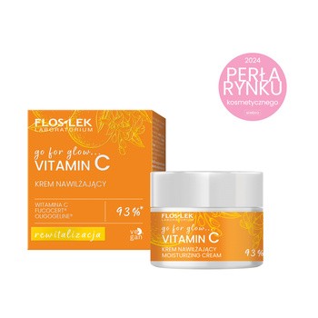 Flos-Lek Go For Glow Vitamin C, krem nawilżający na dzień i na noc, 50 ml