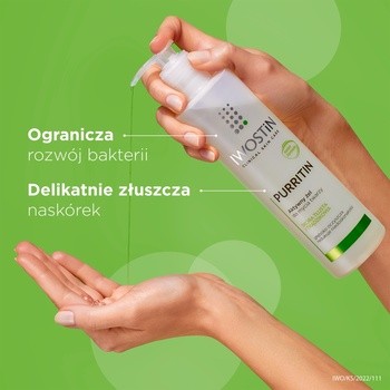 Iwostin Purritin, aktywny żel do mycia twarzy, skóra tłusta i trądzikowa, 150 ml