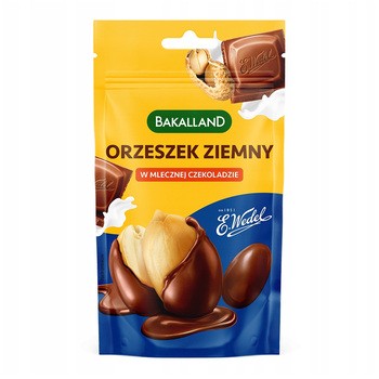Bakalland, orzeszek ziemny w mlecznej czekoladzie Wedel, 72 g