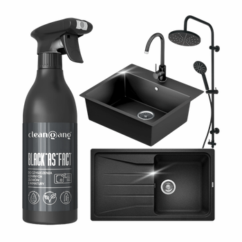 Cleangang Black*as*Fact, płyn do czyszczenia czarnej armatury i zlewów, 500 ml