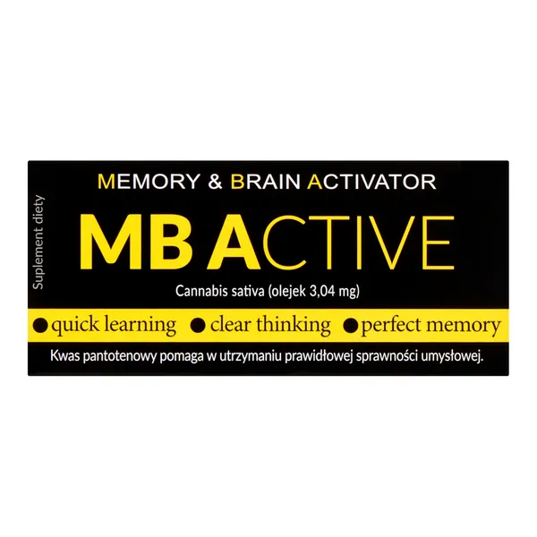 MB Active kompleks na koncentrację 20 tabletek [MB Active]