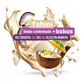 Moreso, pasta sezamowa z białą czekoladą i wiórkami kokosowymi, 200 g