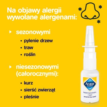 Acatar Allergy, 1 mg/ml, aerozol do nosa, 10 ml