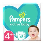 Pampers Active Baby 4+ (10−15 kg), pieluszki jednorazowe, 45 szt.