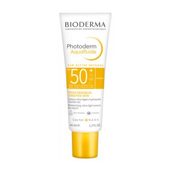 Bioderma Photoderm Aquafluide SPF50+, ultralekki fluid przeciwsłoneczny, odcień bezbarwny, 40 ml