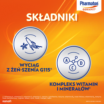 Pharmaton Geriavit, tabletki, 100 szt. + Pharmaton Geriavit, tabletki, 30 szt.