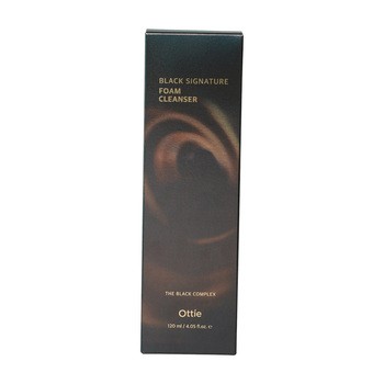 OTTIE Black Signature Foam Cleanser, oczyszczająca pianka ze śluzem ślimaka, 120 ml