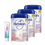 Zestaw 3x Bebilon Profutura DUOBIOTIK 5, Junior dla przedszkolaka, proszek, 800 g + Bepanthen Baby, maść ochronna, 30 g https://azcdn.doz.pl/image/d/product/eae0821b-scale-180x180.png