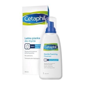 Cetaphil, lekka pianka do mycia twarzy, 236 ml