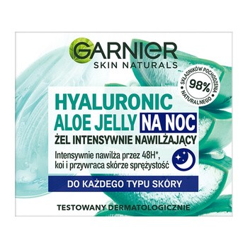 Garnier Hyaluronic Aloe Jelly, żel-krem nawilżający na noc, 50 ml