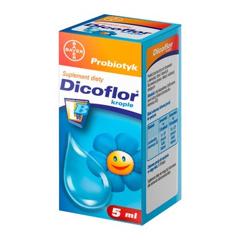 Dicoflor, krople doustne, probiotyk, (Bayer), 5 ml